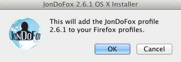JonDoFox Profil hinzufügen